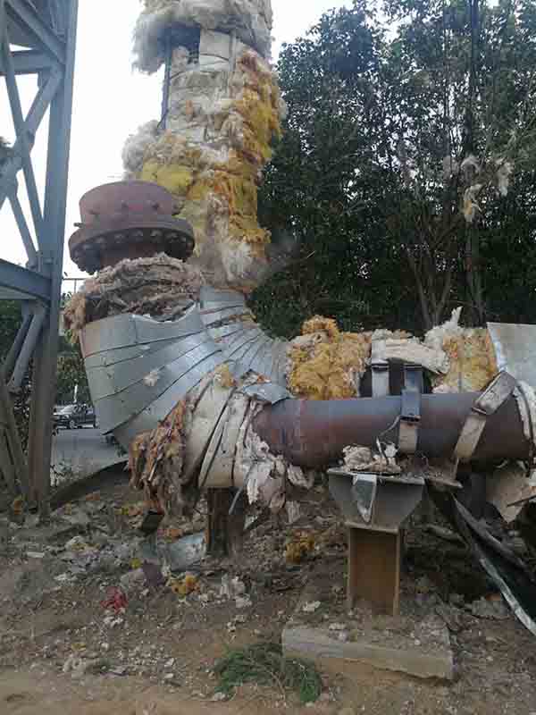 臨淄熱電廠發(fā)生管道泄露癱瘓事故